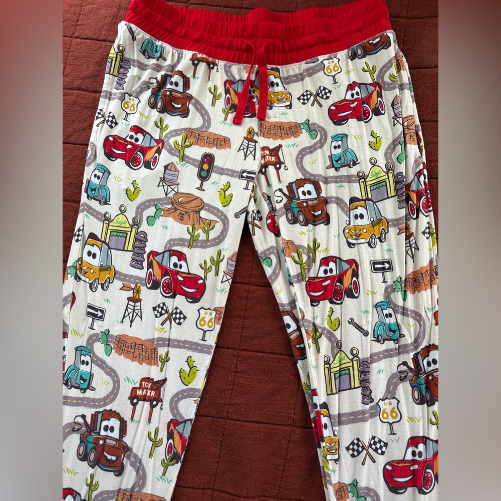 Women’s Disney Cars Print Pajama Bottoms-joggers little sleepies - Picture 2 of 4